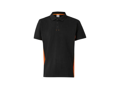 VL SUPAY. Zweifarbiges Piqué-Poloshirt (180 g/m²), kurzärmelig, aus Baumwolle (60%) und Polyester (40%) Werbeartikel