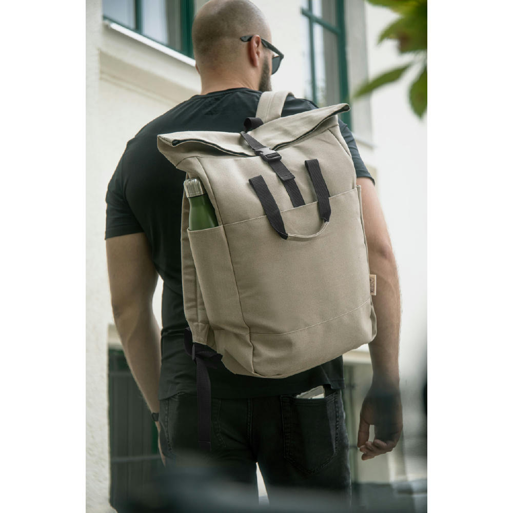 Recycelten Canvas Rucksack Rebyss Roll Werbeartikel