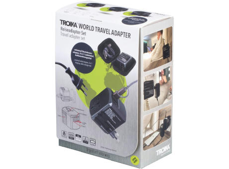 TROIKA Reiseadapter-Set TROIKA WORLD TRAVEL ADAPTER Werbeartikel