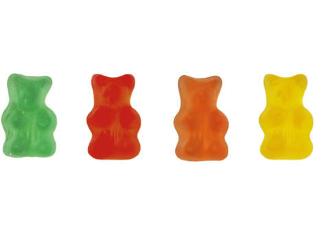 Gummibärchen zuckerfrei Werbetüte,   10 g, Inhalt: Gummibärchen zuckerfrei Werbeartikel