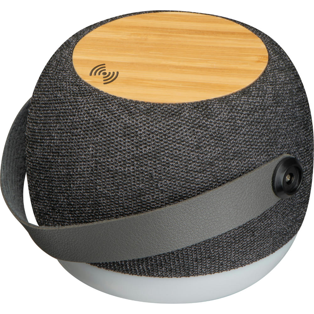 Product image RPET Lautsprecher mit Induktionsladefläche Piacenza Werbeartikel