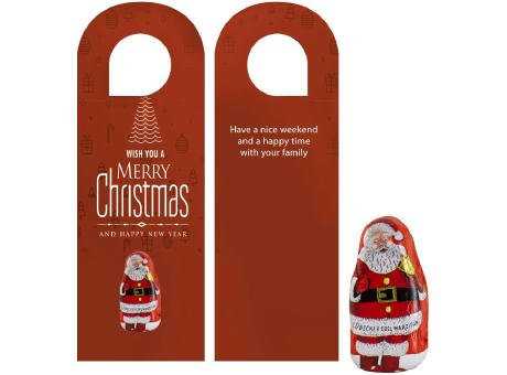 Product image Lübecker Marzipan Weihnachtsmänner, ca. 12g, Türhänger bedrucken