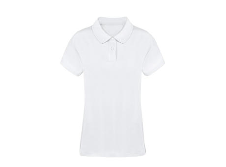 Erwachsene Frauen Weiß Polo-Shirt Koupan Werbeartikel