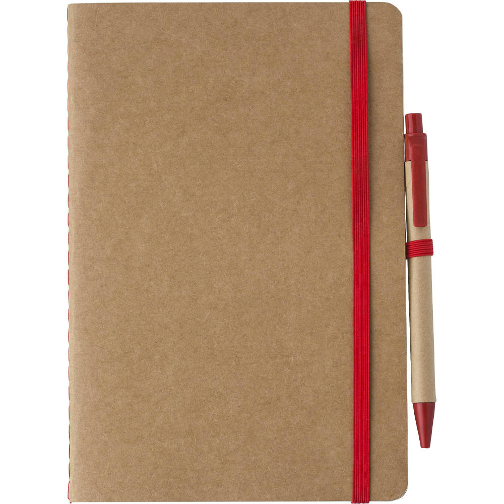 Notizbuch aus recyceltem Karton (A5) Theodore Original Werbeartikel
