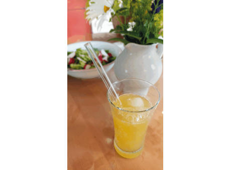 Glas-Strohhalm DRINK SMART Werbeartikel