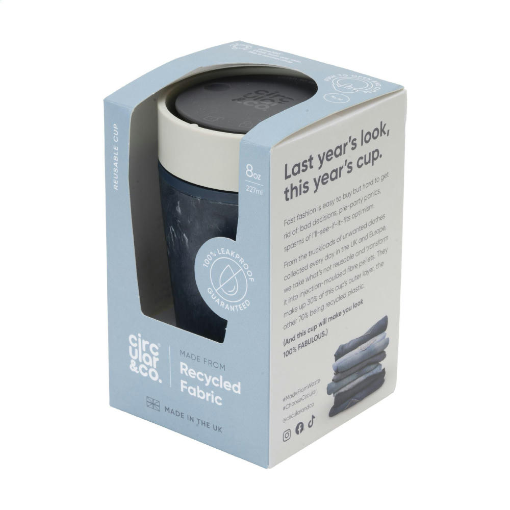 Circular&Co. Coffee Cup Fabric Waste 227 ml Becher Werbeartikel