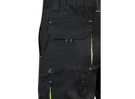 VL HEMERA. Zweifarbige Stretch-Bermudashorts mit mehreren Taschen (240 g/m²) aus Baumwolle (46 %), EME (38 %) und Polyester (16 %) Werbeartikel