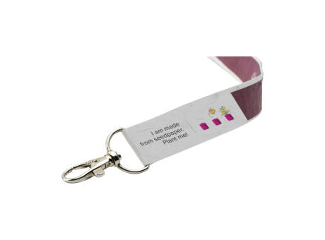 Seed Paper Lanyard 2 cm Schlüsselband bedrucken
