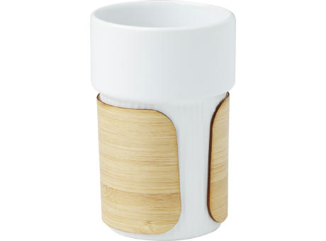 Fika 340 ml Becher mit Bambushülle bedrucken