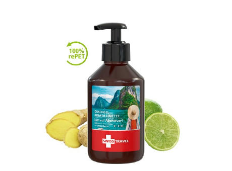 250 ml Spender - Duschgel Ingwer-Limette - Body Label Werbeartikel