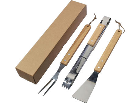Grill-Set aus Edelstahl Kaitlyn Werbeartikel
