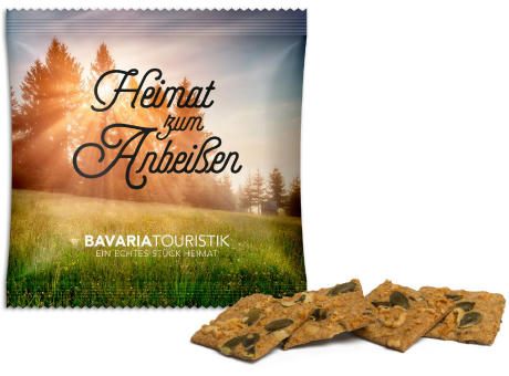 11 g - Käse-Kürbiskern - Standard-Folie transparent - 4c Euroskala