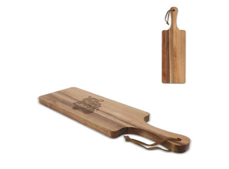 Servierbrett aus Akazie 38 x 11,7 x 1,5 cm Werbeartikel