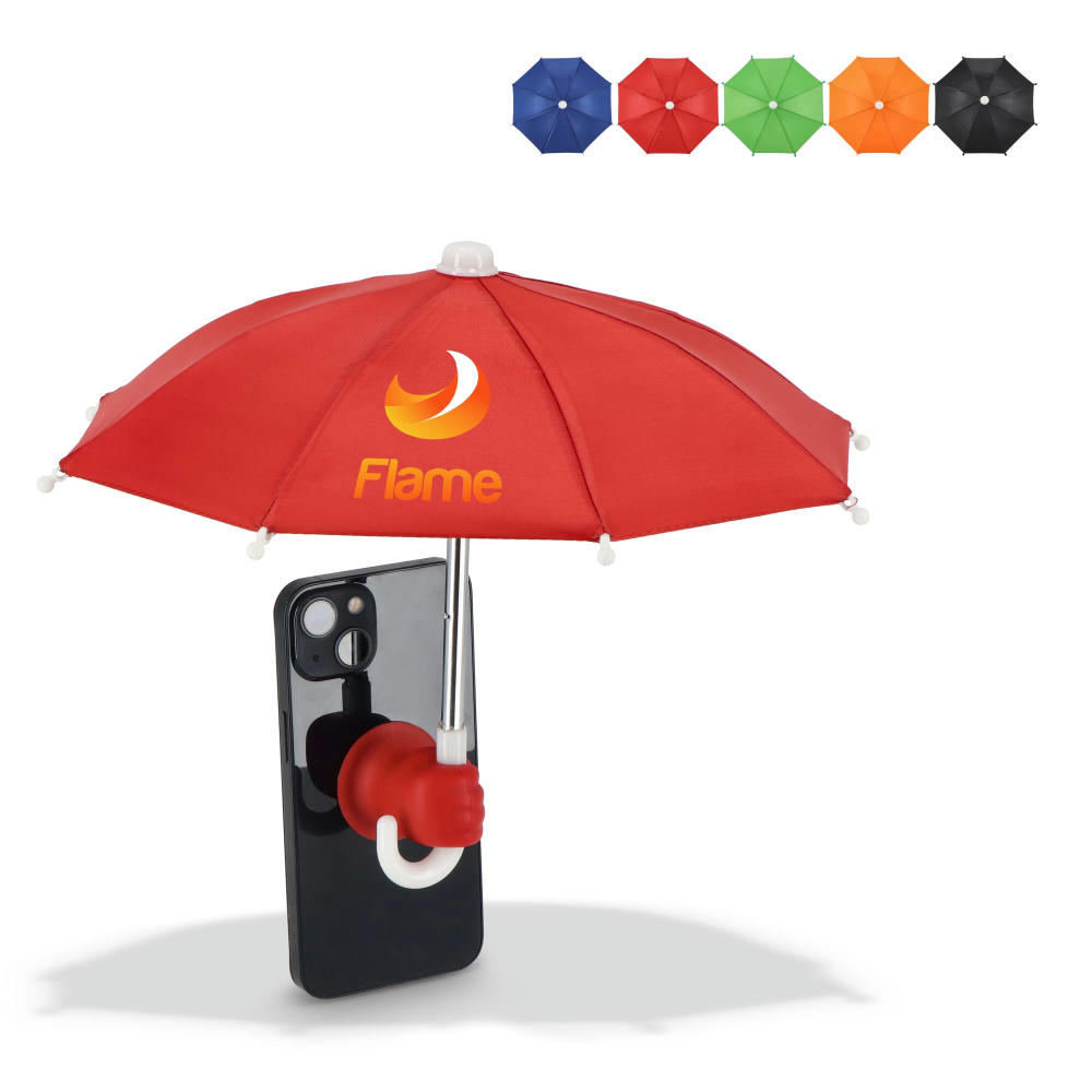 Product image Telefon-Regenschirm mit Saugnapfhalterung Werbeartikel