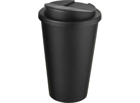 Americano® Eco 350 ml recycelter Becher mit auslaufsicherem Deckel bedrucken