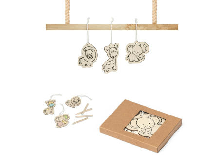 FAUNE. Malset für Kinder aus Holz Werbeartikel