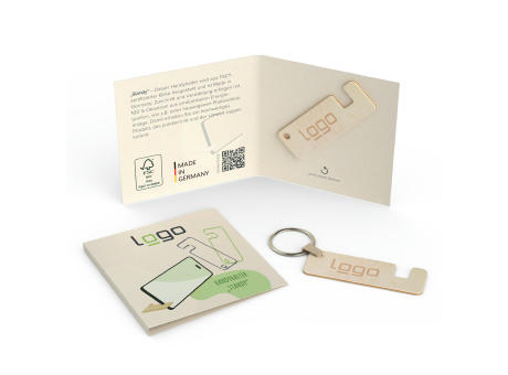 Standy inkl. Schlüsselanhänger (FSC® zertifiziert) bedrucken