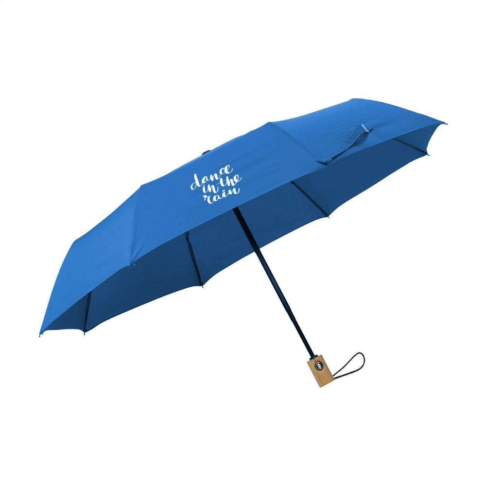 Michigan faltbarer RCS RPET-Regenschirm 21 inch Werbeartikel