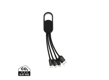 Product image 4-in-1 Kabel mit Karabiner-Clip Werbeartikel