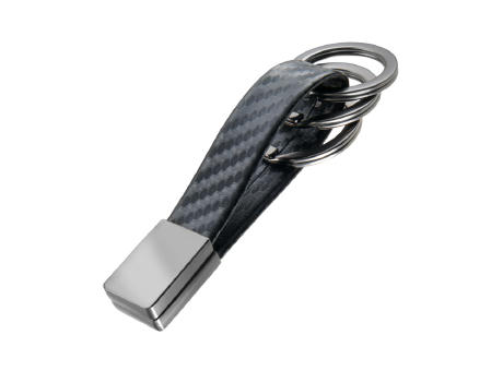 Product image TROIKA Schlüsselanhänger TWISTER CARBON Werbeartikel