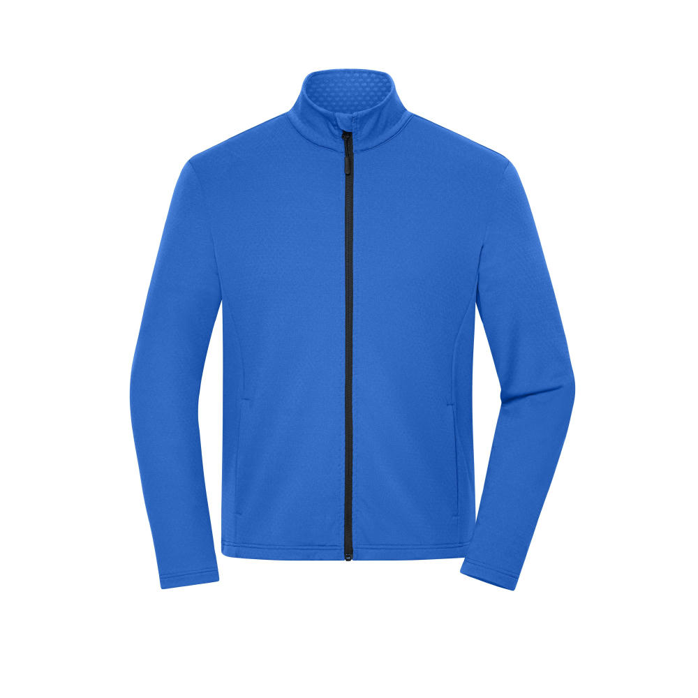 Men's Sports Structured Fleece Jacket  GRS - Stretchfleecejacke aus recyceltem Polyester für Sport und Freizeit Werbeartikel
