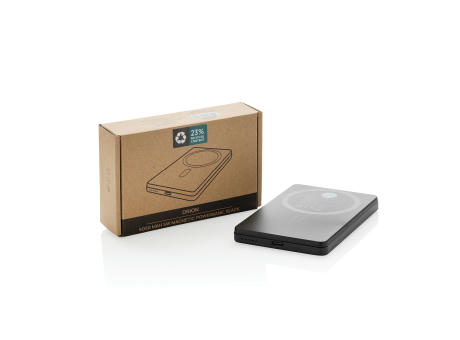 Orion 5.000mAh 5W magnetische Powerbank aus RCS rec. Alu bedrucken