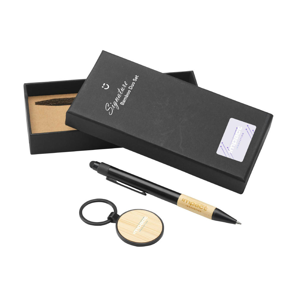 Signature Bamboo Duo Set Werbeartikel