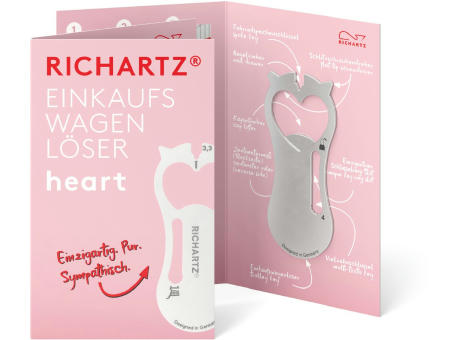 RICHARTZ® EINKAUFSWAGENLÖSER heart Werbeartikel