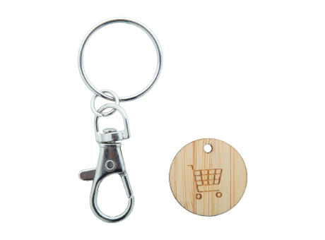 Einkaufswagen-Chip/Schlüsselanhänger Boomarket bedrucken