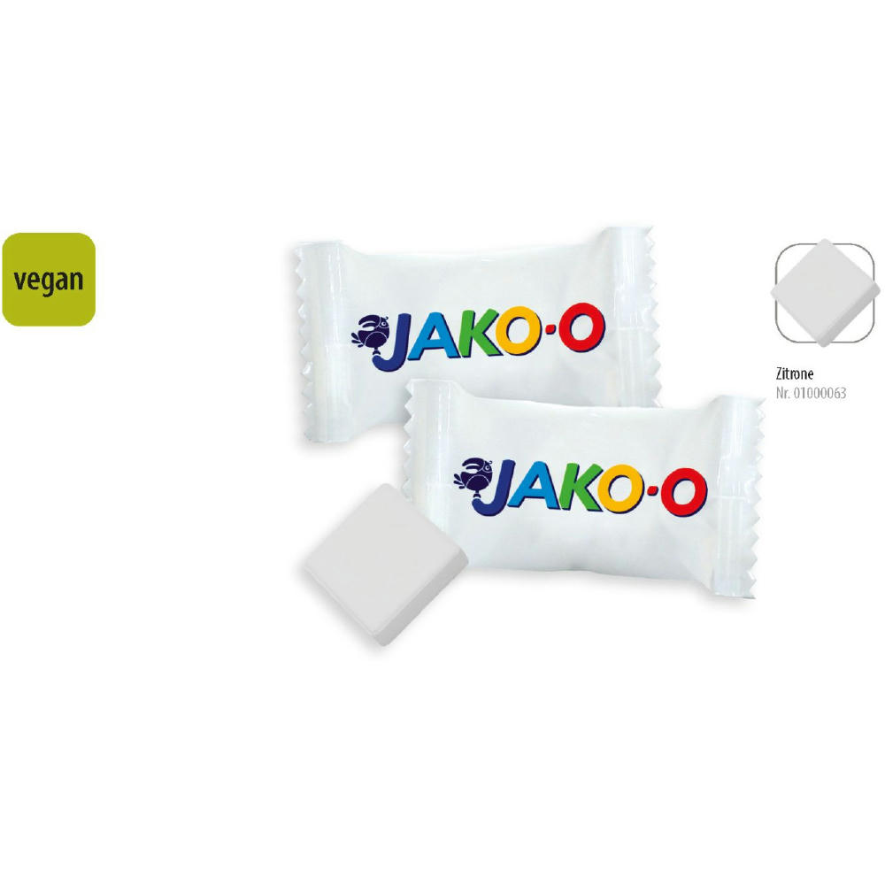 Product image Traubenzucker Würfel Flowpack, 1 Stück, Inhalt: Traubenzucker Würfel Zitrone vegan Werbeartikel