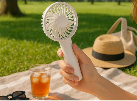 Wiederaufladbarer mobiler Ventilator 'Mistral' Werbeartikel