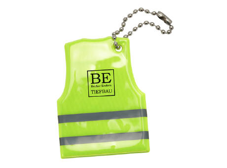 Weich-Reflektor mit Kugelkette, Warnweste bedrucken