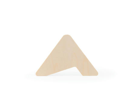 PLYCORK. Sperrholzständer mit 6 Korkuntersetzern Werbeartikel