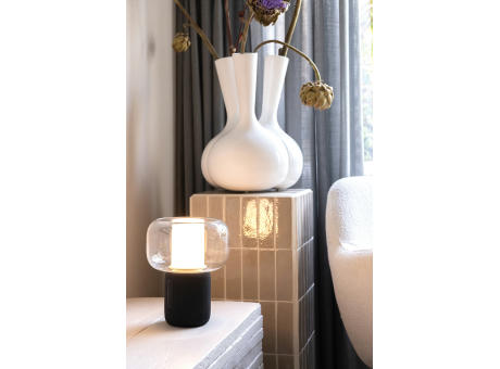 Lux 10W Lautsprecherlampe aus RCS recyceltem Kunststoff Werbeartikel