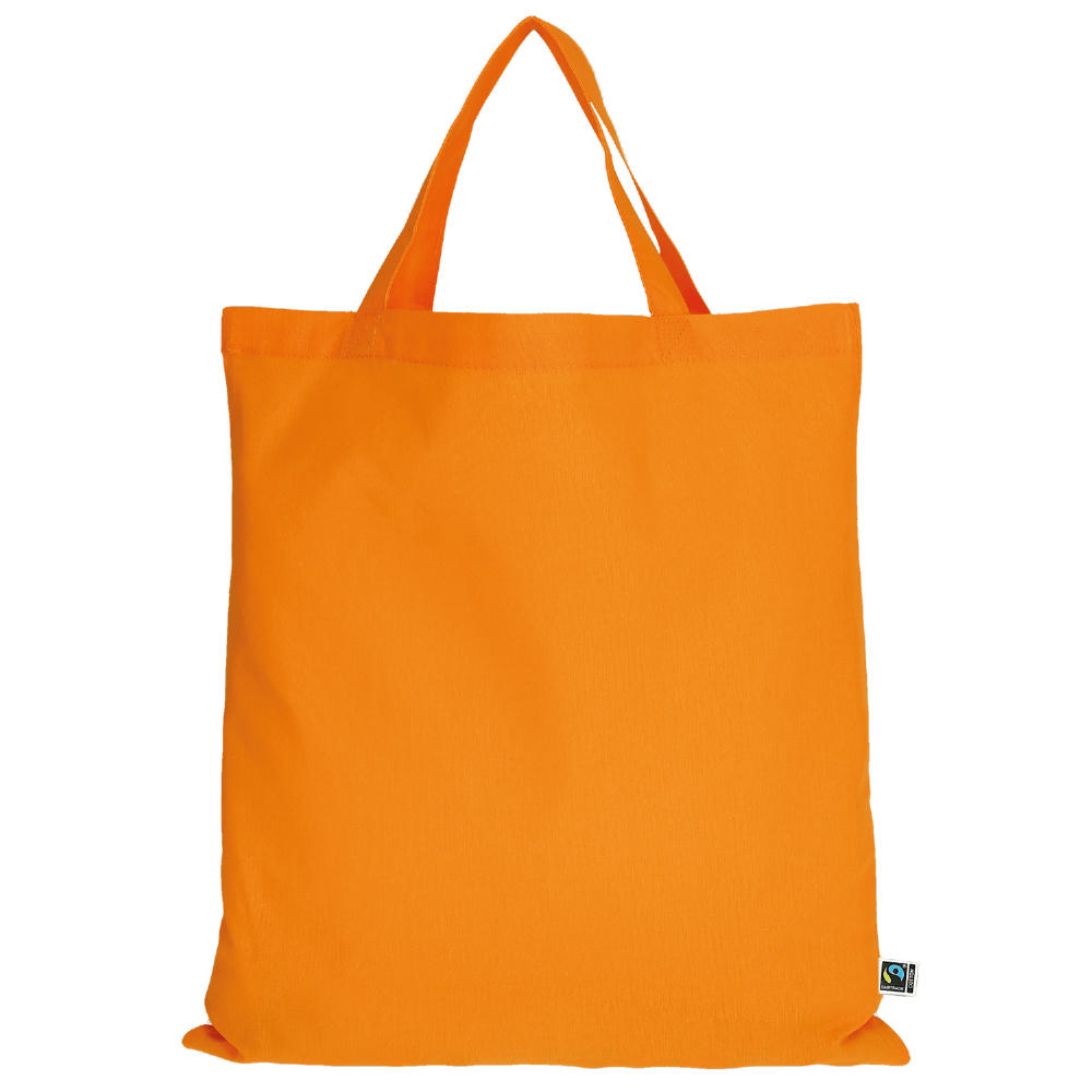 T15001-TEXXILLA Tasche aus Fairtrade-zertifizierter Baumwolle mit zwei kurzen Henkeln, ca. 140 g/m², ca. 38 x 42 cm Werbeartikel