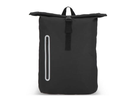 PU-beschichteter R-PET 600D Rolltop-Rucksack 20L bedrucken