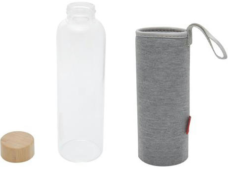 Glasflasche 'Reisui', 500ml, Neoprenhülle bedrucken