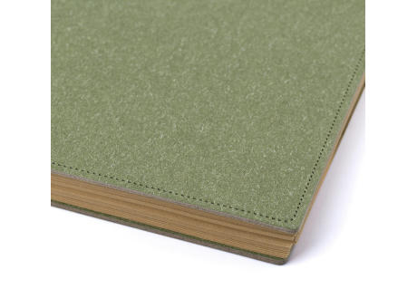 Hardcover-Notizbuch aus recyceltem Karton Caleb Werbeartikel