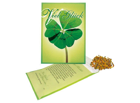 Product image Samentütchen Glück Perserklee 82 x 114 mm Werbeartikel