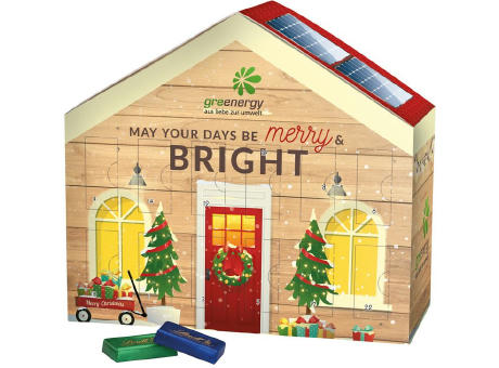 Adventskalender Haus Werbeartikel