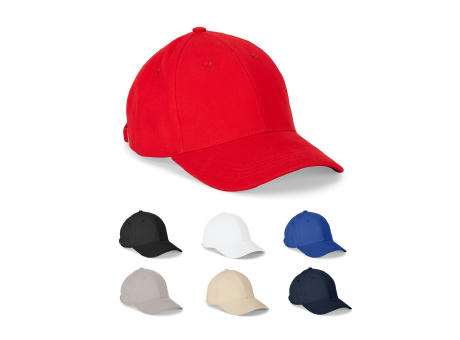 NATHAN. Kappe aus 100 % Baumwolle (260 g/m²) mit 6 Paneelen Werbeartikel