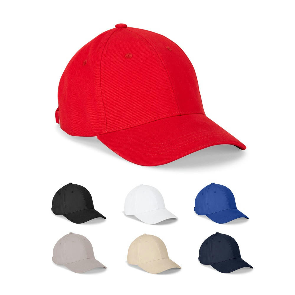 Product image NATHAN. Kappe aus 100 % Baumwolle (260 g/m²) mit 6 Paneelen Werbeartikel