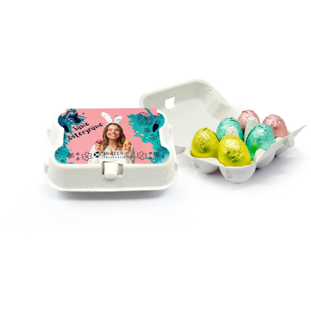 Product image 6er Schoko Ostereier Werbeartikel
