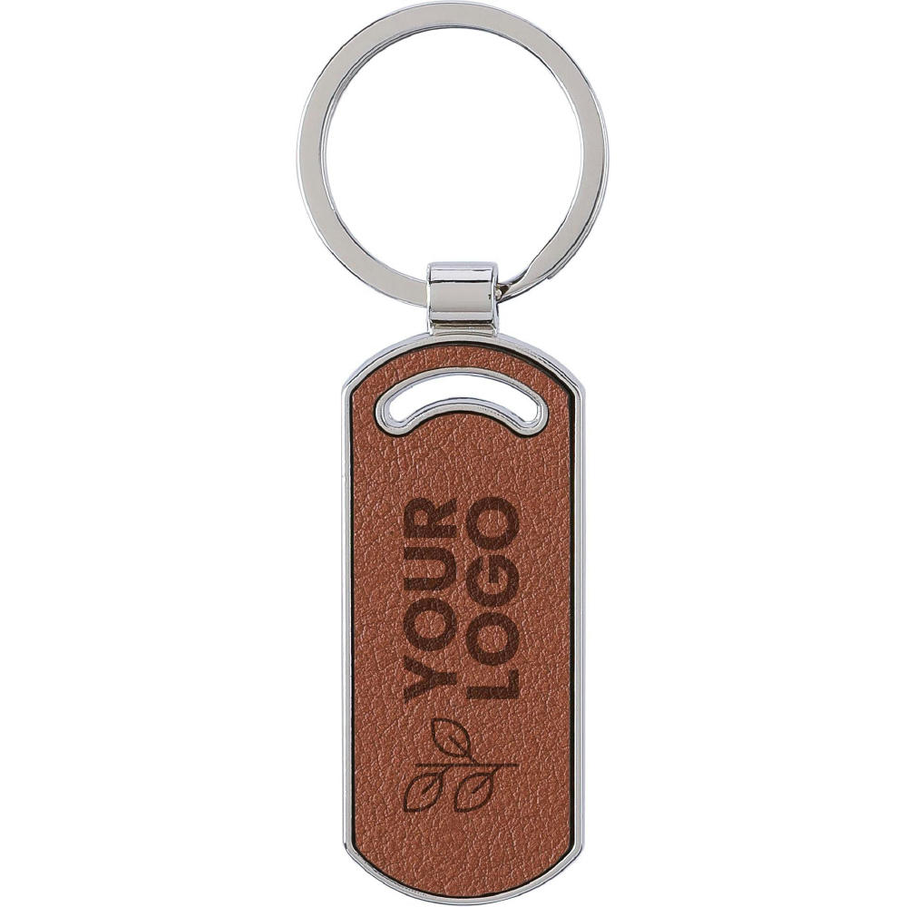 Schlüsselanhänger aus recyceltem Leder Jill Werbeartikel
