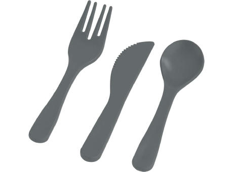 Doppel-Lunchbox mit Bambus-Schneidebrett und Besteck Werbeartikel