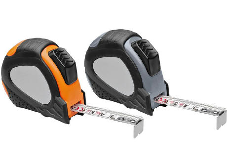 Automatik-Bandmaß "Power Tape 5 M grau" bedrucken