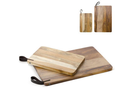 Akazienschneidebrett, 2er Set Werbeartikel