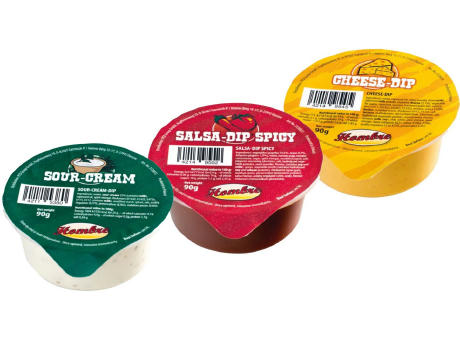 Nacho Box im Schuber,   190 g, Inhalt: Nachos Paprika-Chili, Cheese Dip bedrucken