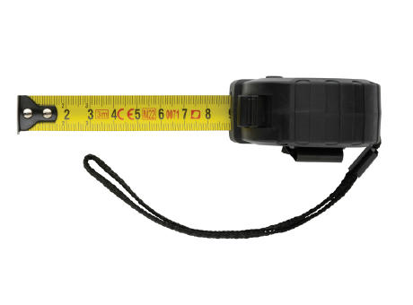 3m/16mm Maßband mit Stop-Taste aus RCS recycelt. Kunststoff bedrucken