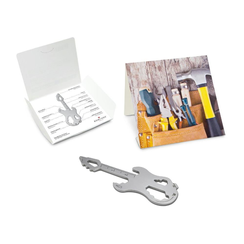 Geschenkartikel: ROMINOX® Key Tool Truck / LKW (22 Funktionen) im Motiv-Mäppchen Werkzeug Werbeartikel